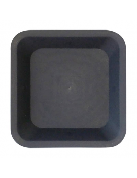 Soucoupe carré noire  36,5 X 36,5 CM pour pot 30 L