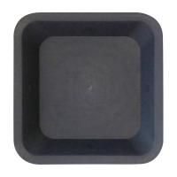 Soucoupe carré noire  36,5 X 36,5 CM pour pot 30 L