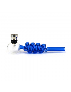 Twisted Glass Tobacco Pipe...